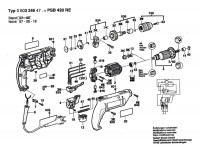 Bosch 0 603 246 470 Psb 420 Re Percussion Drill 230 V / Eu Spare Parts